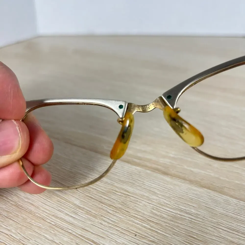 Vintage Artcraft Aluminum 1/10 12K GF Eyeglasses 4 1/4 - 5 1/2 Frames 44-20